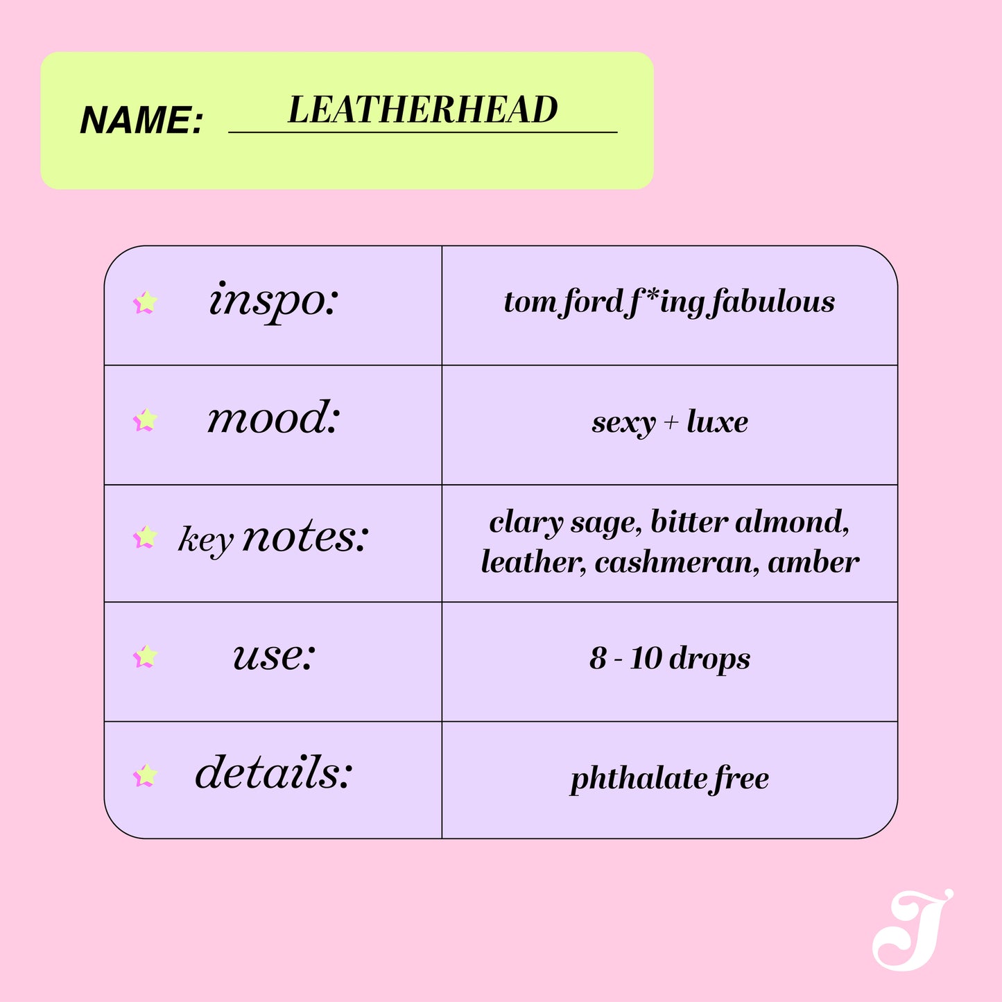 LEATHERHEAD Diffuser Oil