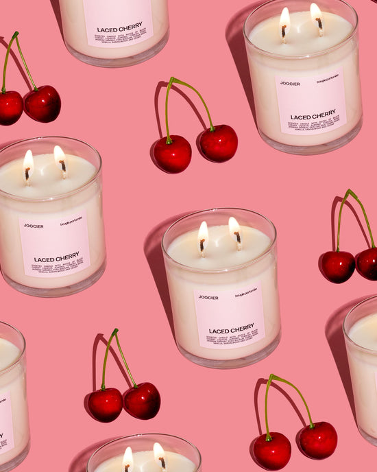 Tom Ford Lost Cherry dupe candle by Joocier, a woman owned candle brand